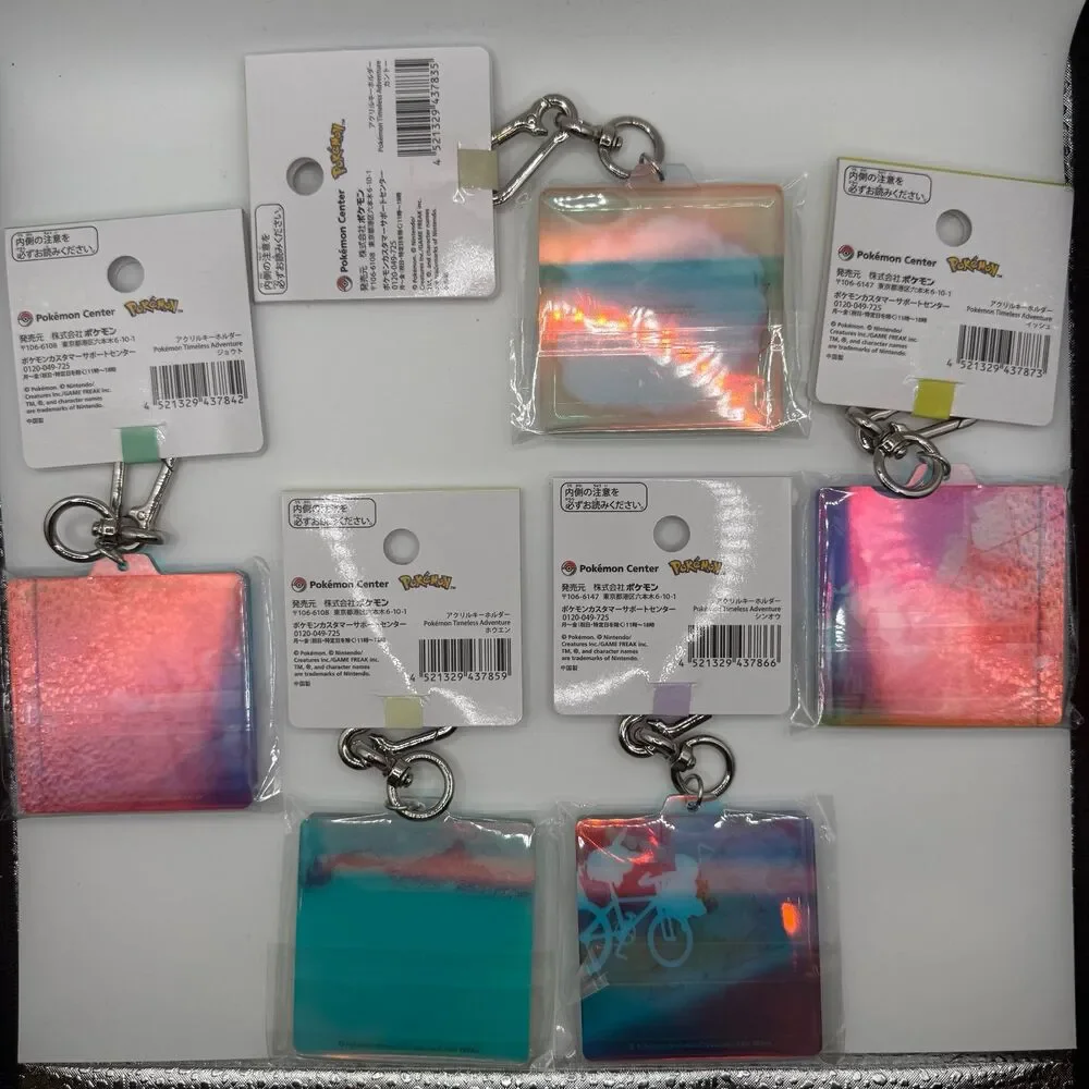 Pokémon 30th Anniversary Timeless Adventure Keychain Complete Set Japan